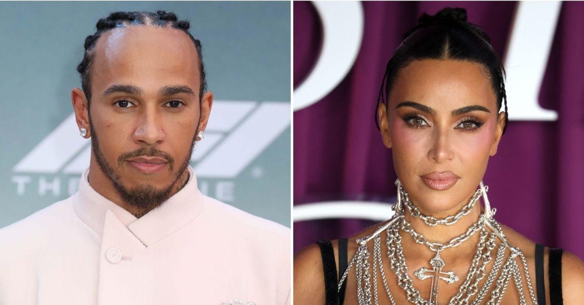 Photo of Kim Kardashian and Lewis Hamilton