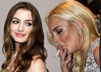 //anne hathaway bad girl lindsay lohan