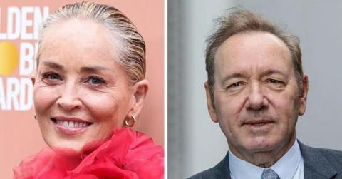 Composite image of Sharon Stone and Kevin Spacey
