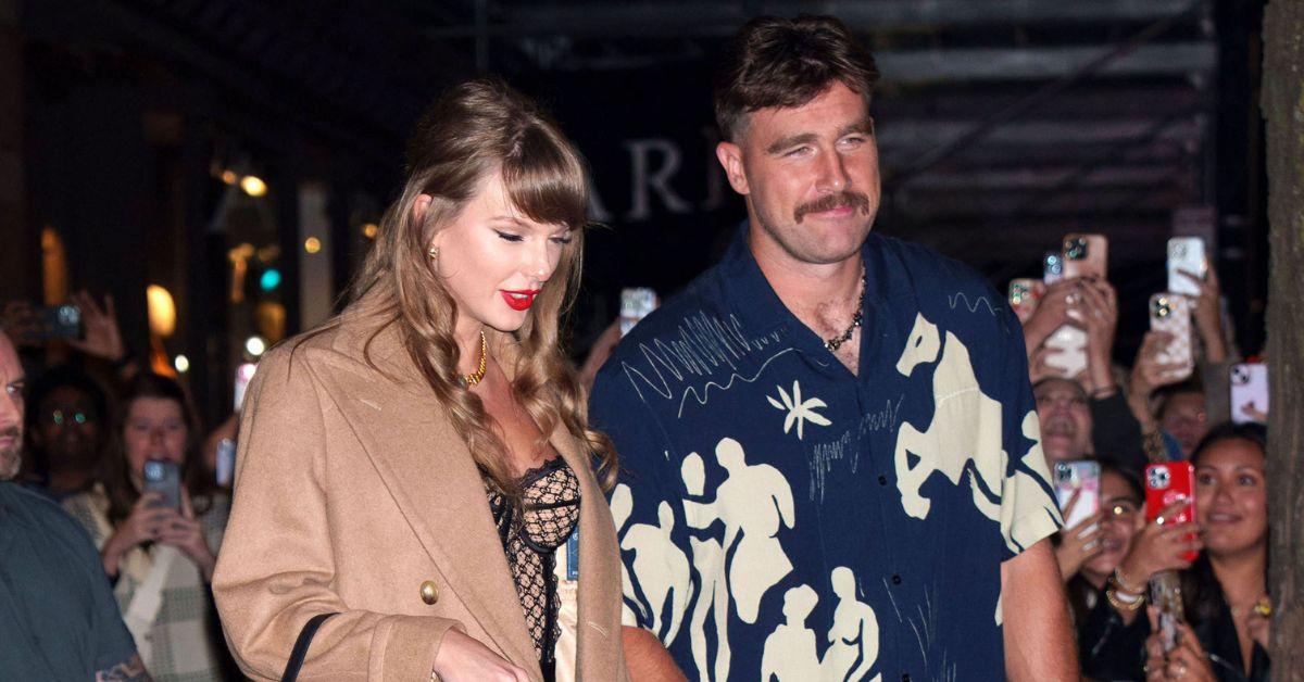 Photo of Travis Kelce and Taylor Swift