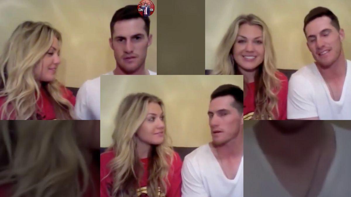 Photos of Erika Kirk and JT Massey