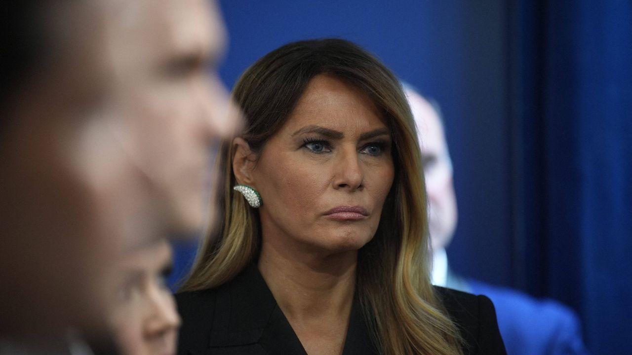 image of Melania Trump's public speaking has also been limited.