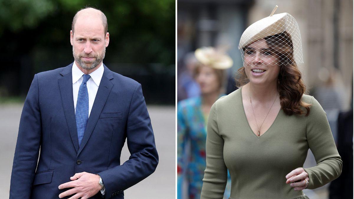 Photo of Prince William and Princess Eugenie