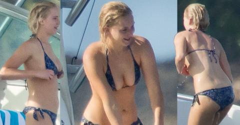 Jennifer Lawrence Bikini Photos Bahamas