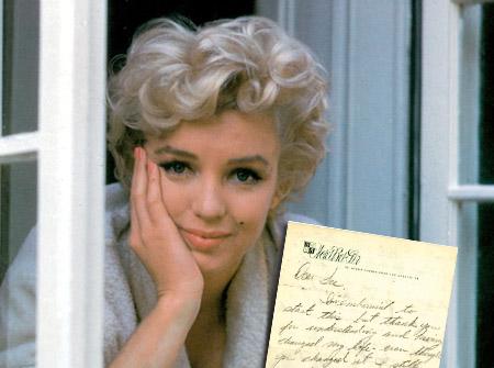//marilyn monroe letters
