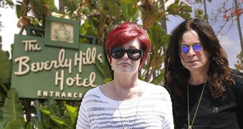 //ozzy sharon osbourne beverly hills hotel square splashfameflynet