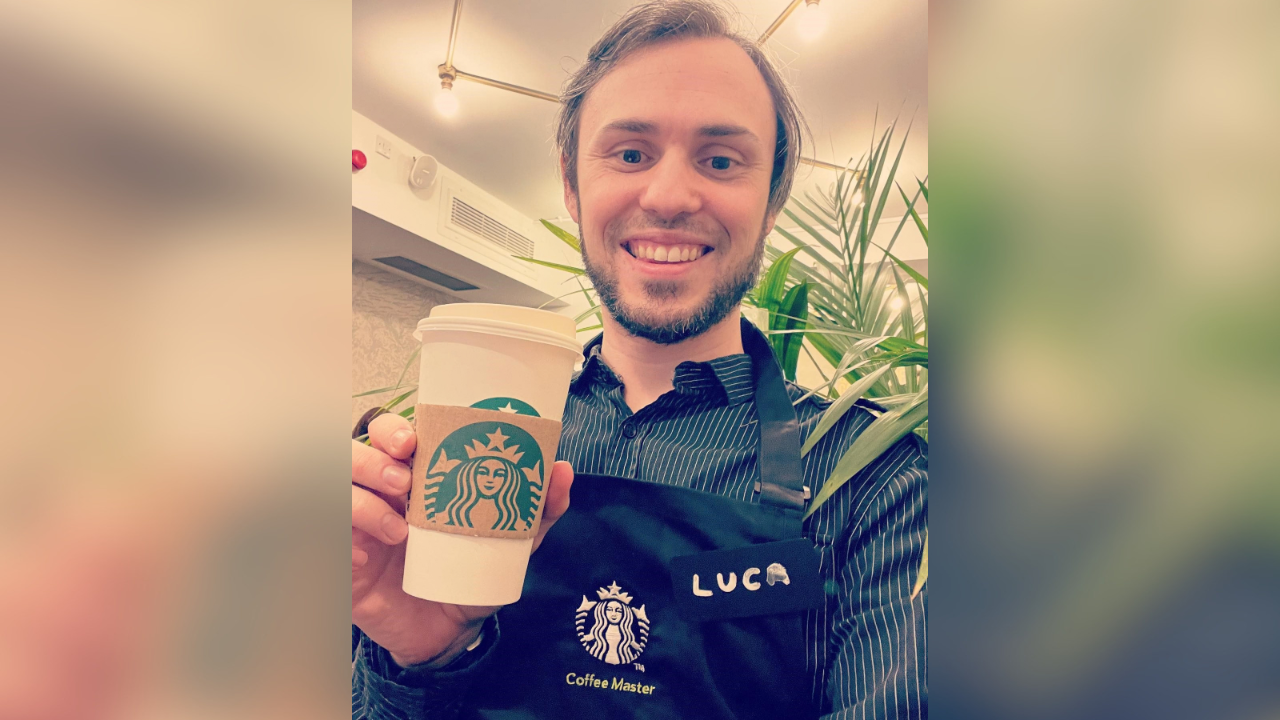 starbucks tapped alan shires to star in its training program after a uk coffee chain rejected him for being too senior