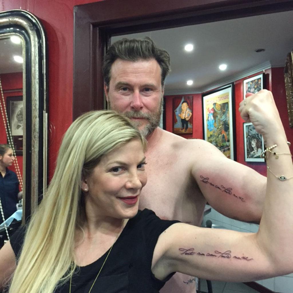 //Tori Spelling Dean McDermott Anniversary Tattoos