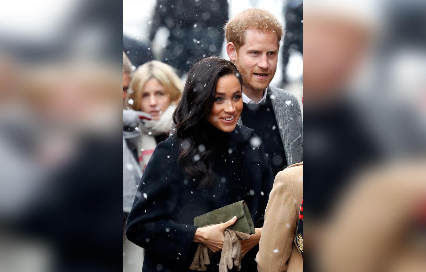 Meghan Markle Prince Harry Bristol Snow PDA