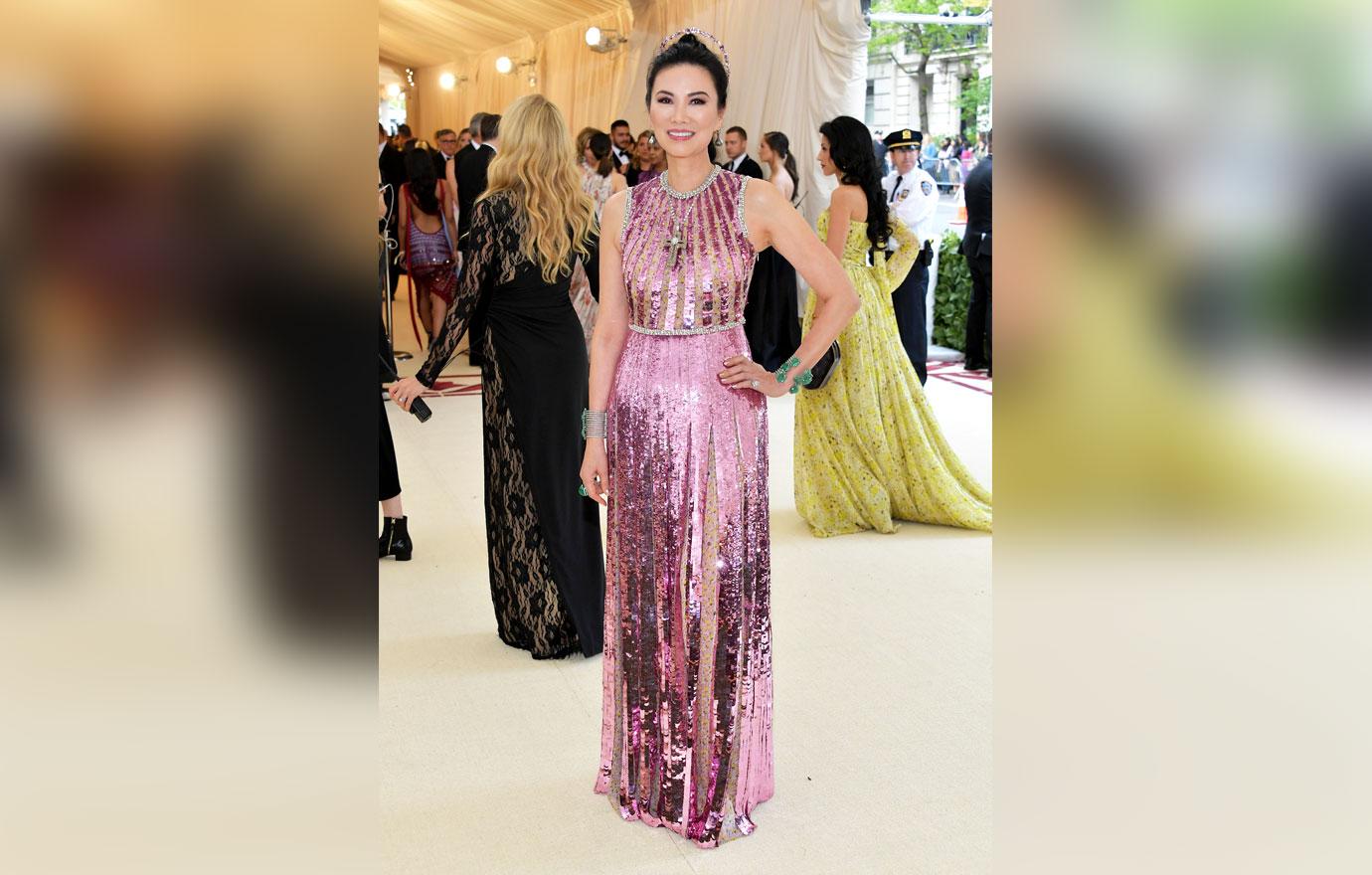 //met gala ball  celebrity red carpet arrivals wendi deng Murdoch