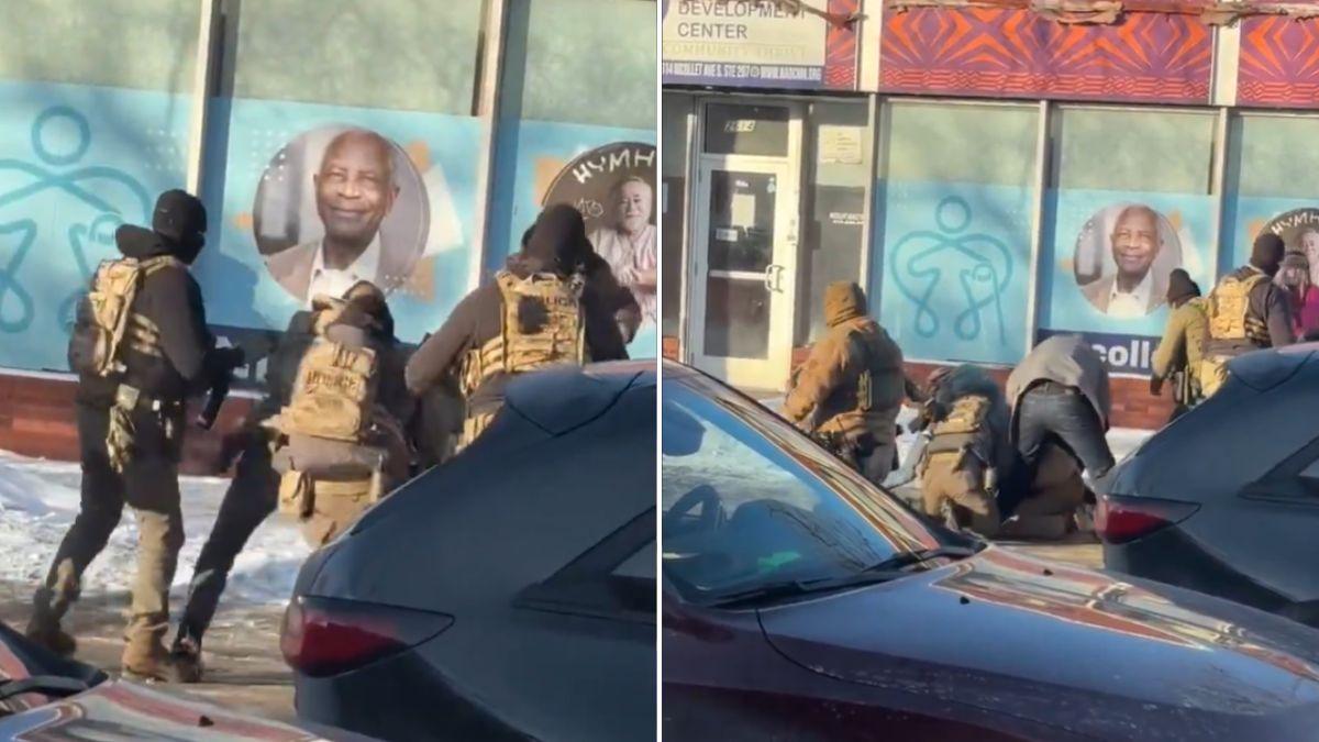 Composite photo of ICE officers