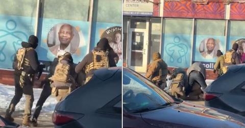 Composite photo of ICE officers