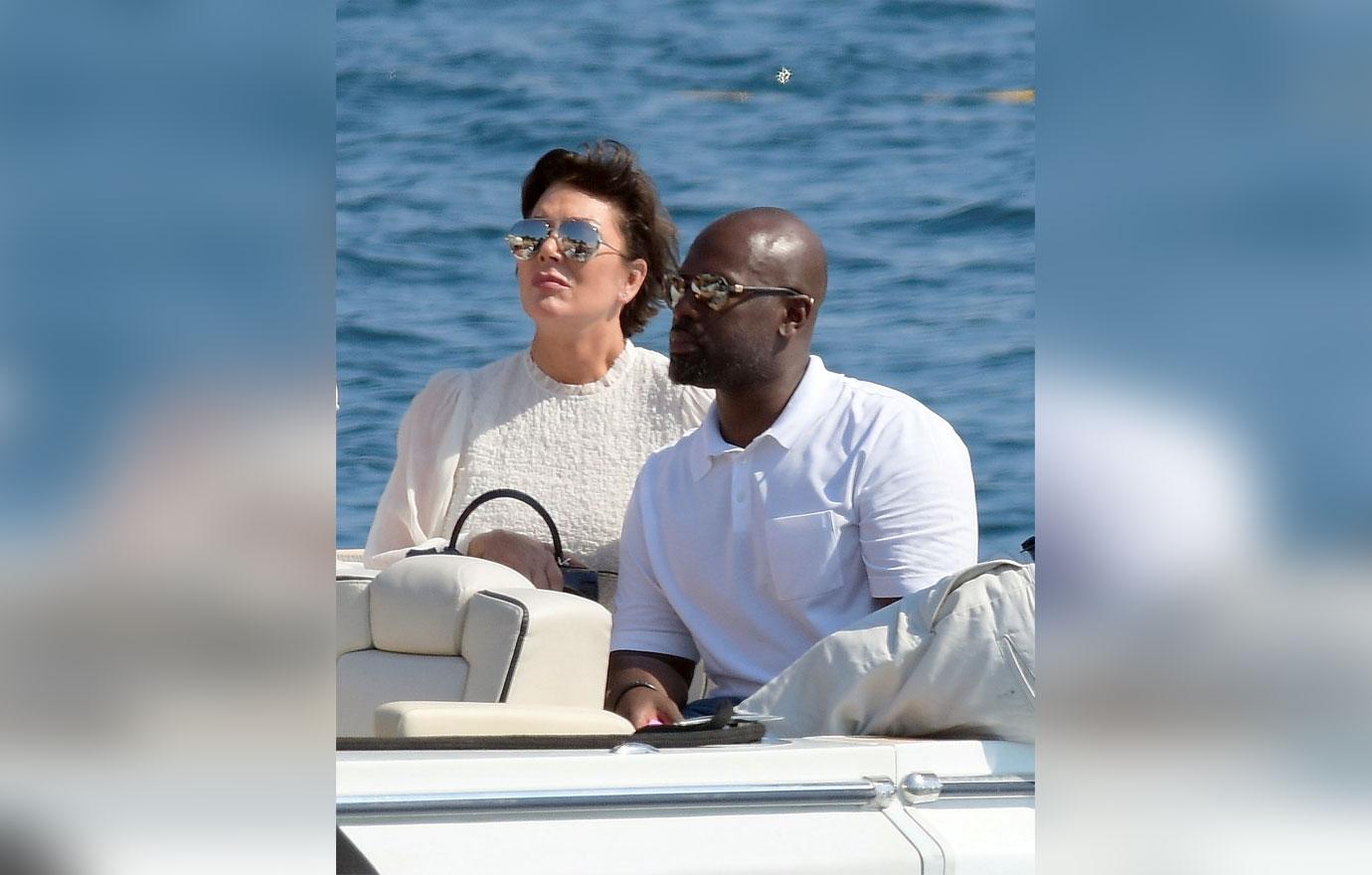 Kris Jenner Corey Gamble Boat France PDA