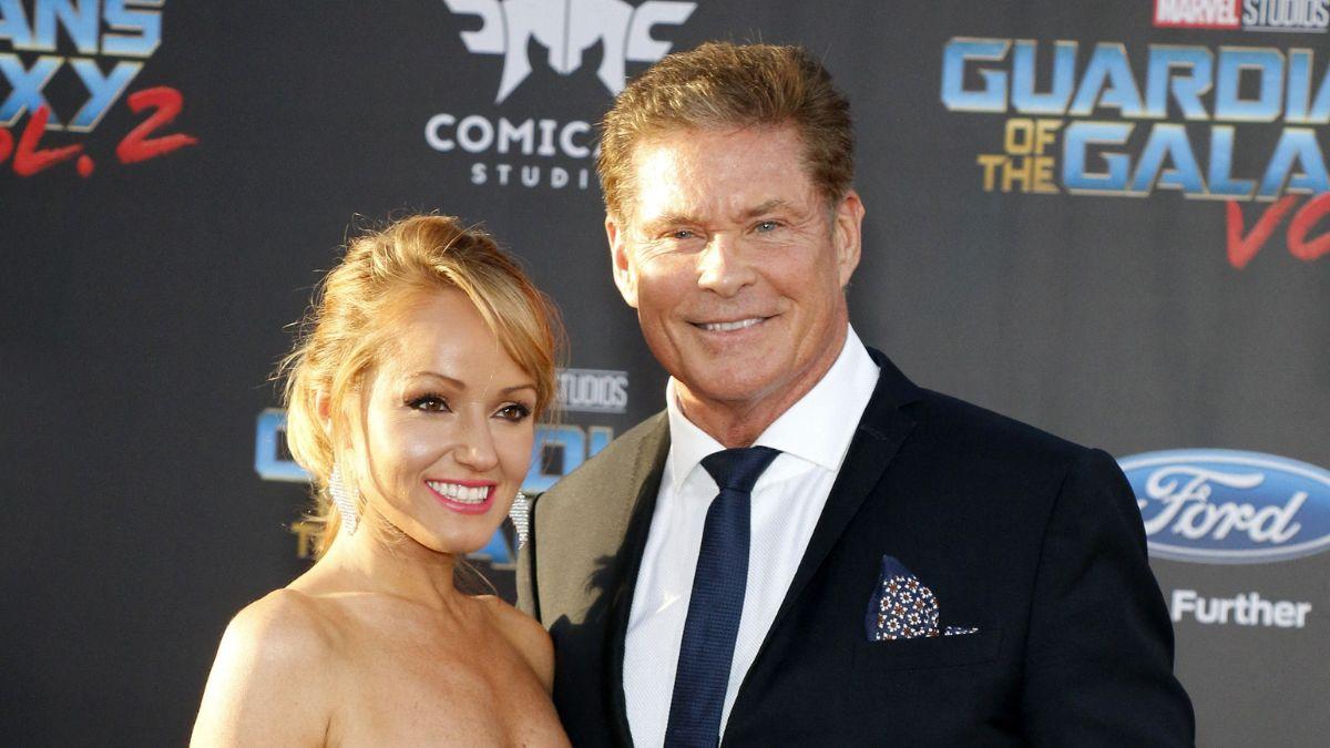Hayley Roberts was seen supporting Hasselhoff during a hike in Calabasas as the actor continues his recovery.