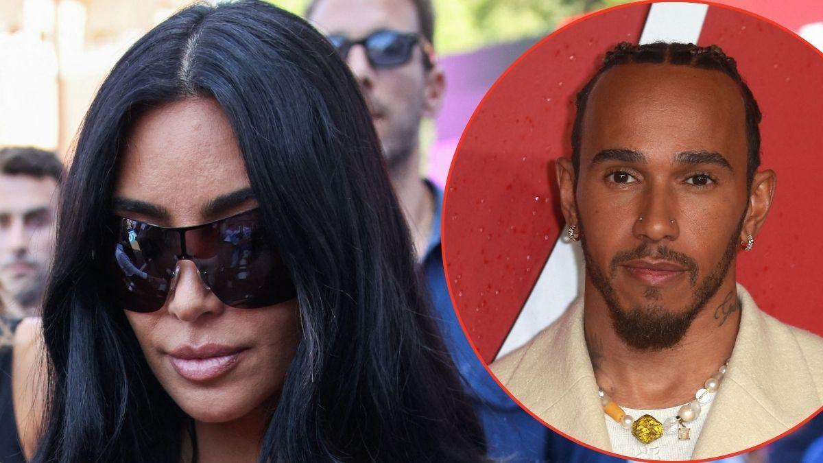 picture of Kim Kardashian and Lewis Hamilton
