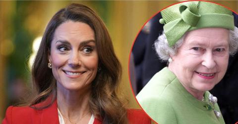 Photo of Queen Elizabeth and Princess Kate