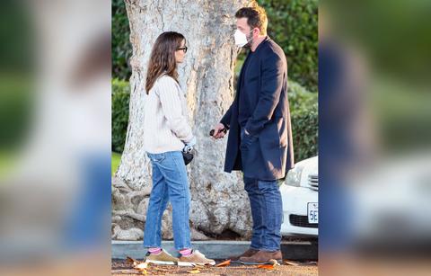 jen garner smiling photos ben affleck fight argument ana de armas movie pulled r