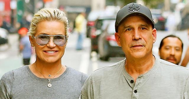 Yolanda Hadid walking and holding hands with Joseph Jingoli.