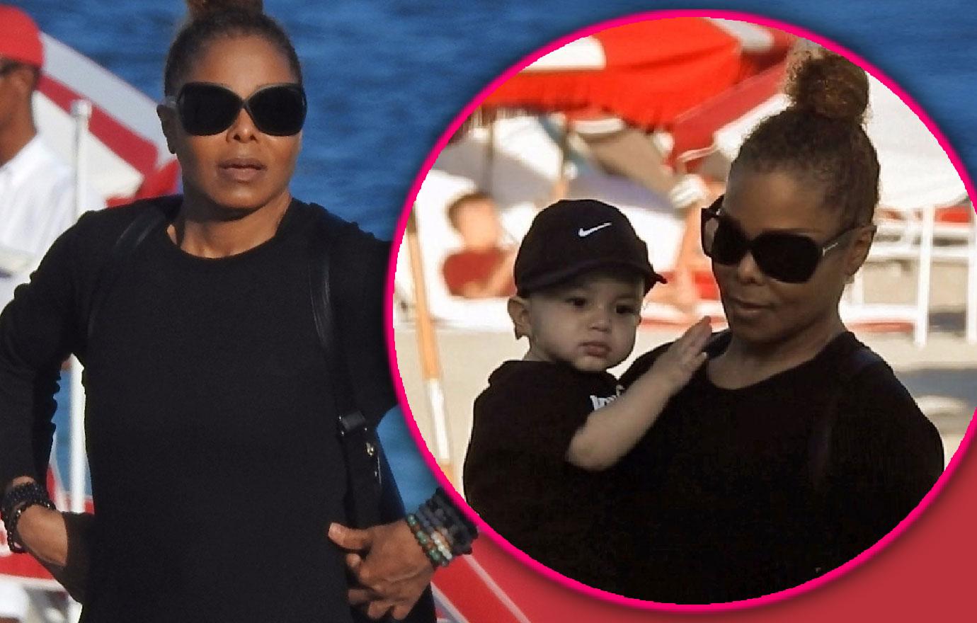 Janet Jackson Takes Son Eissa Al Mana To Beach   Janet Jackson Takes Son Elissa Al Mana To Beach Pp 1 1 