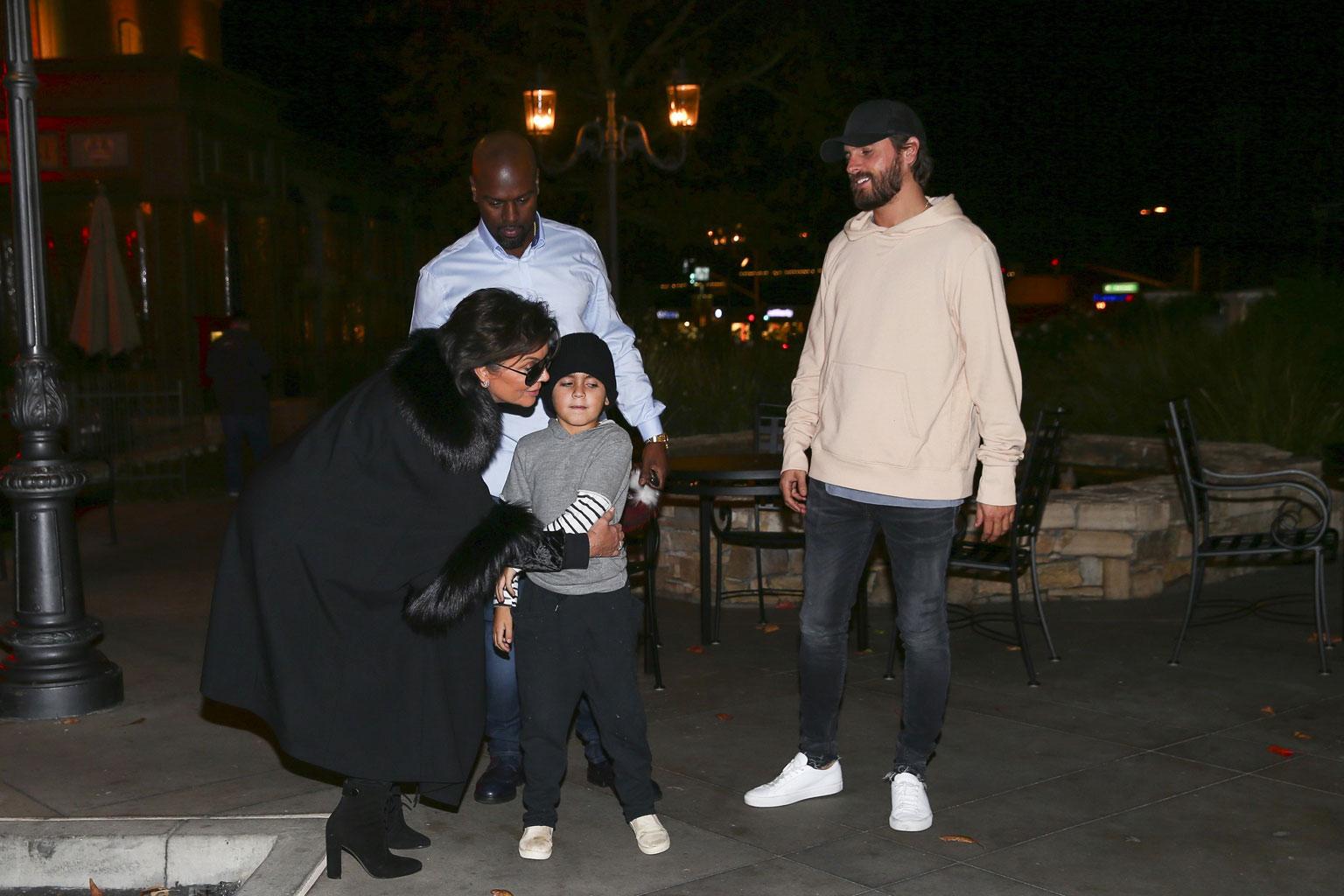 Mason Disick Kris Jenner Hug Snub