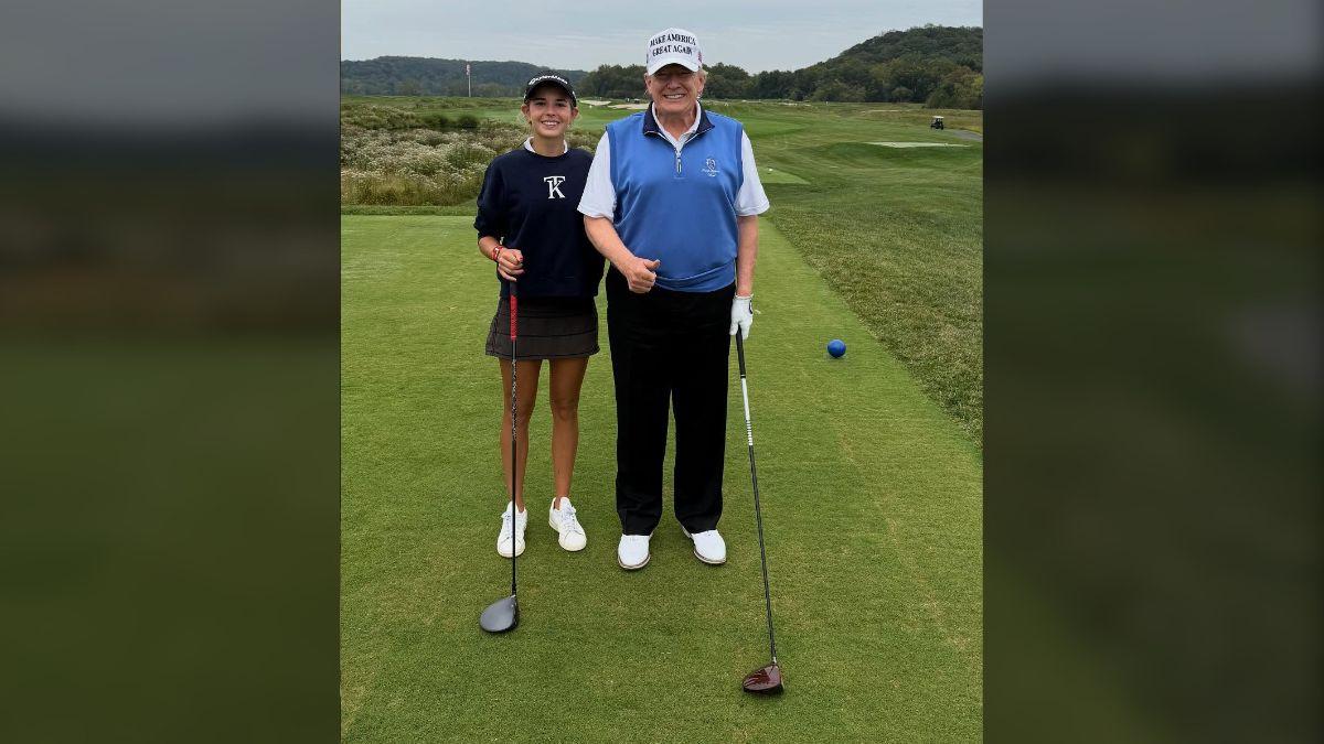 Photo of Kai Trump and Donald Trump