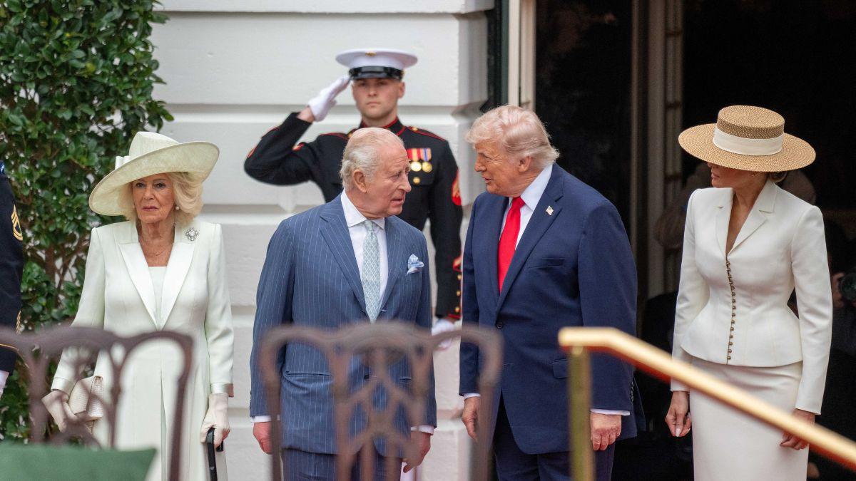 Photo of King Charles and Donald Trump