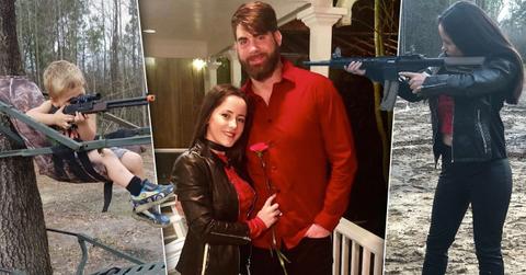 //jenelle evans son holding gun david eason fired teen mom pp
