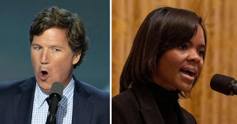 Photo of Tucker Carlson and Candace Owens