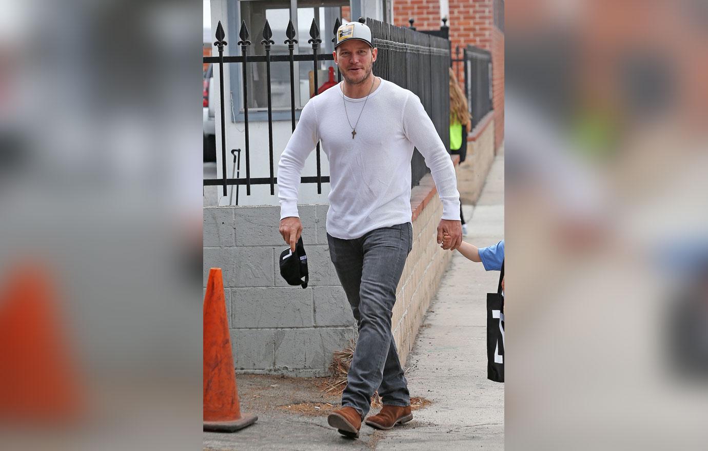 Chris Pratt Takes Son Jack To Church