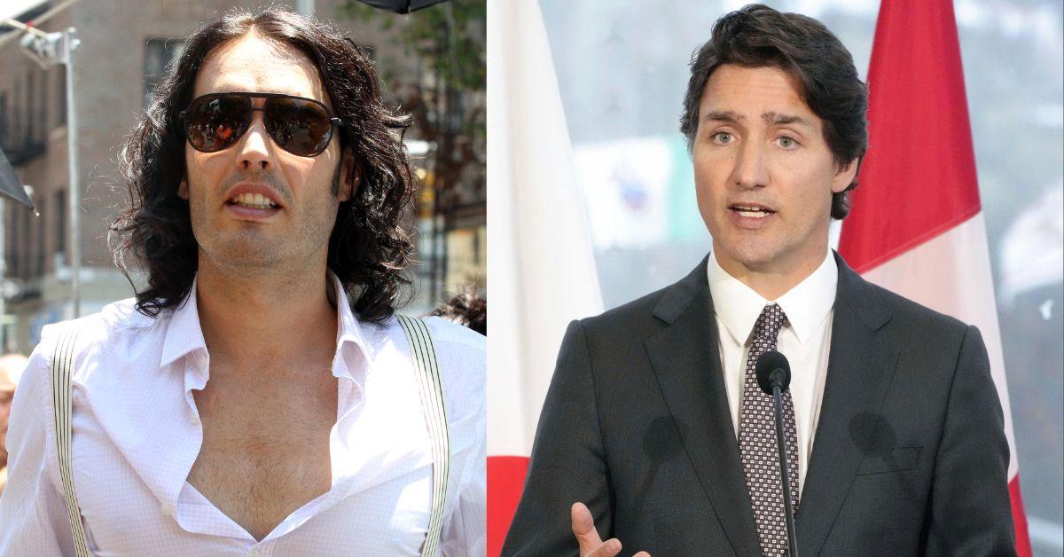Russell Brand criticized Justin Trudeau during a Turning Point USA event, calling him a 'globalist stooge.'