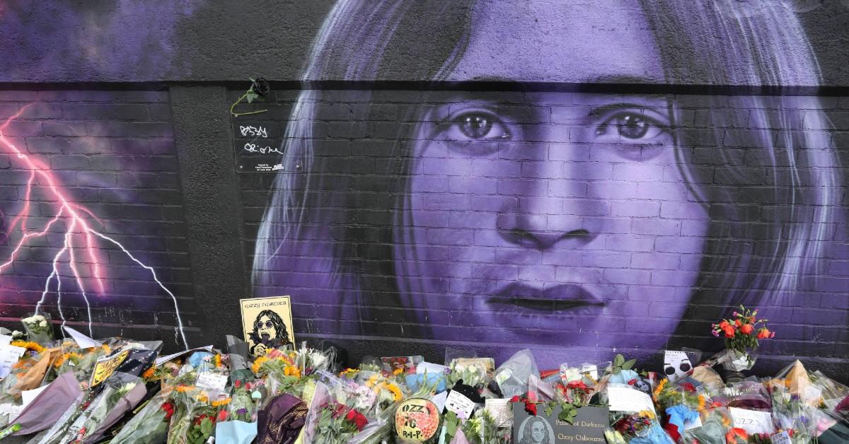 Photo of Ozzy Osbourne's memorial