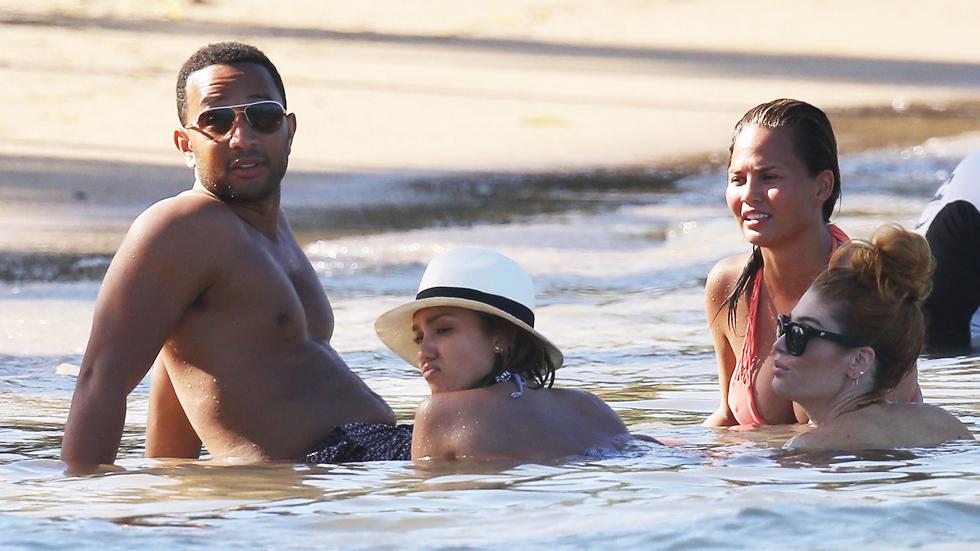 //jessica alba nip slip chrissy teigen nip slip bikinis boobs butts