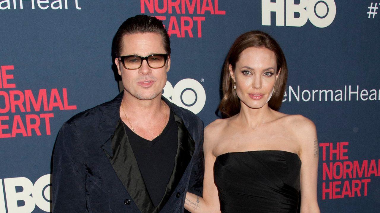 A photo of Brad Pitt and Angelina Jolie