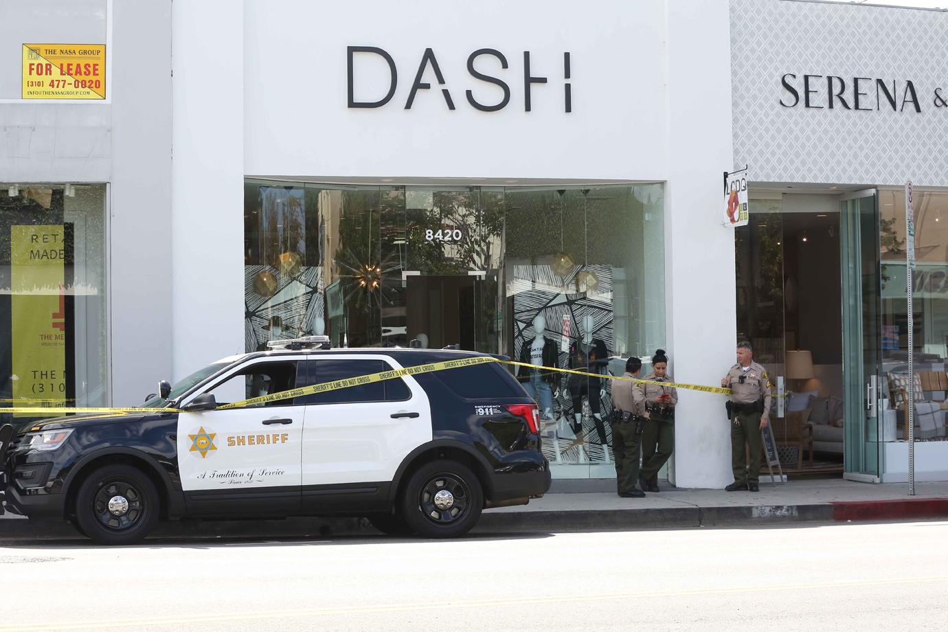 kardashian store dash robbery gun threat crime scene