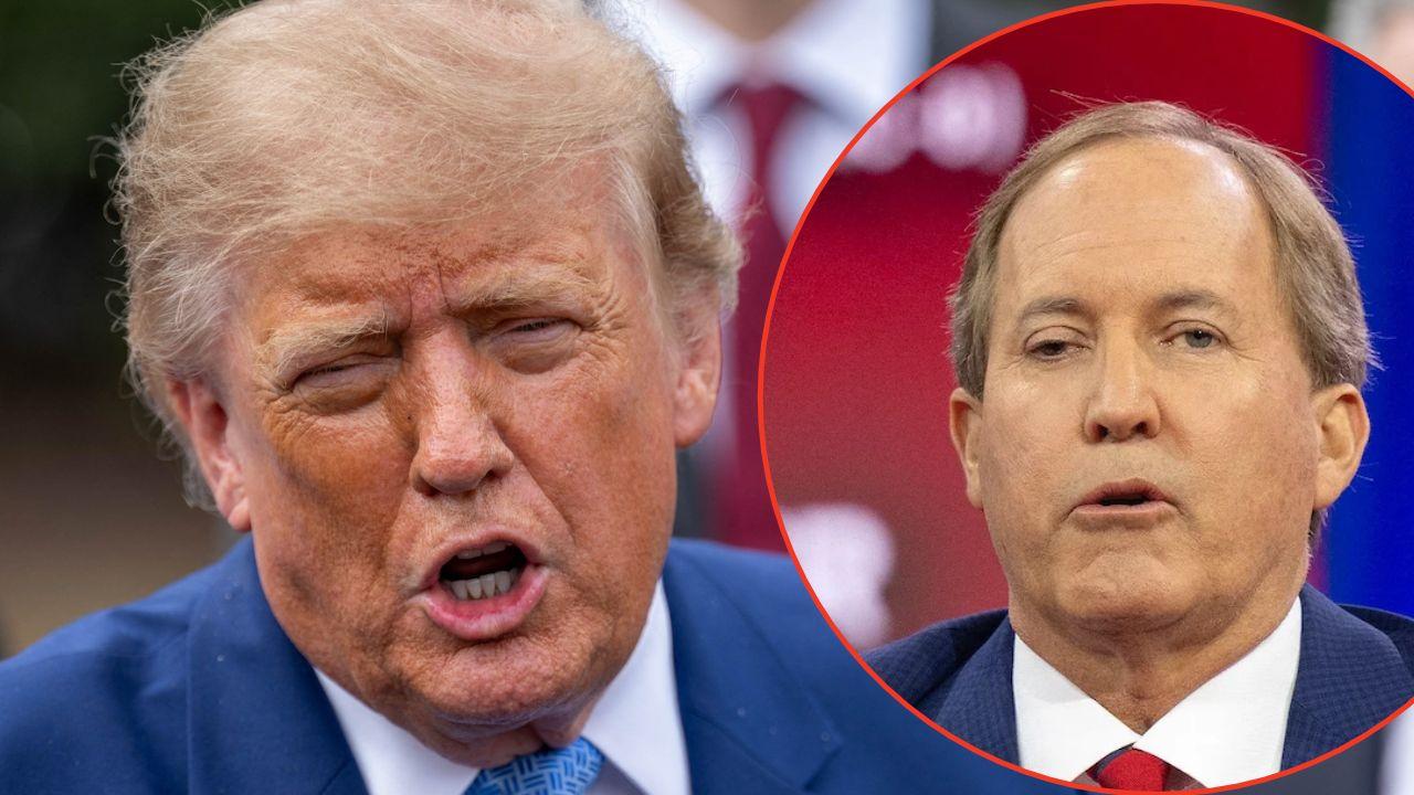 Photo of Donald Trump, Ken Paxton
