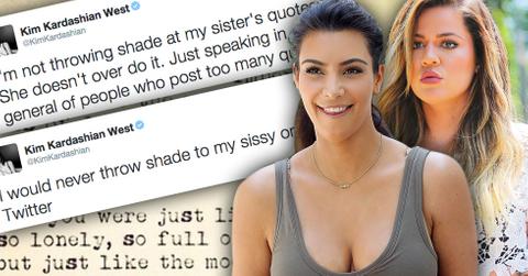 //kim kardashian khloe kardashian tweets instagram quotes