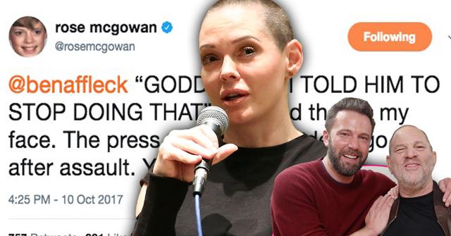 //rose mcgowan harvey weinstein rape ben affleck lie