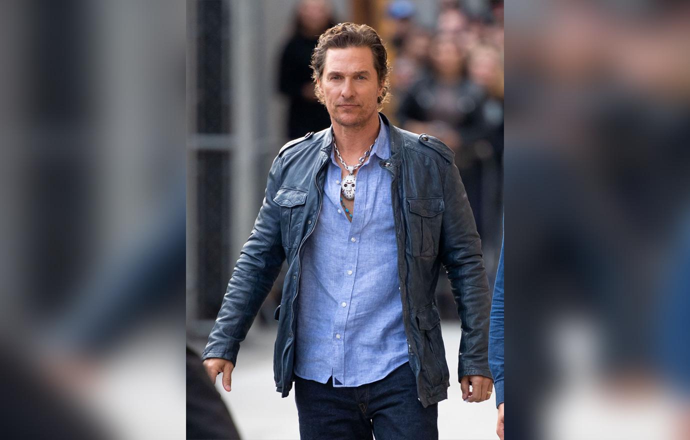 Matthew McConaughey Looking Serious Celebs Share Their Personal Stories About Lost Loves, Lox and Living With Their Gremlin Characters