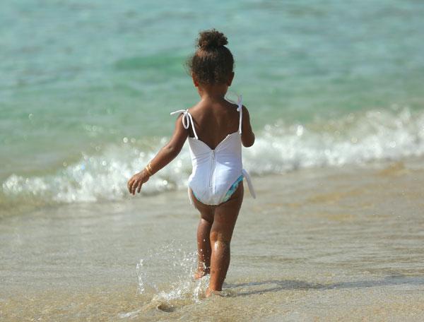 //north west cute bathing suit beach st barts