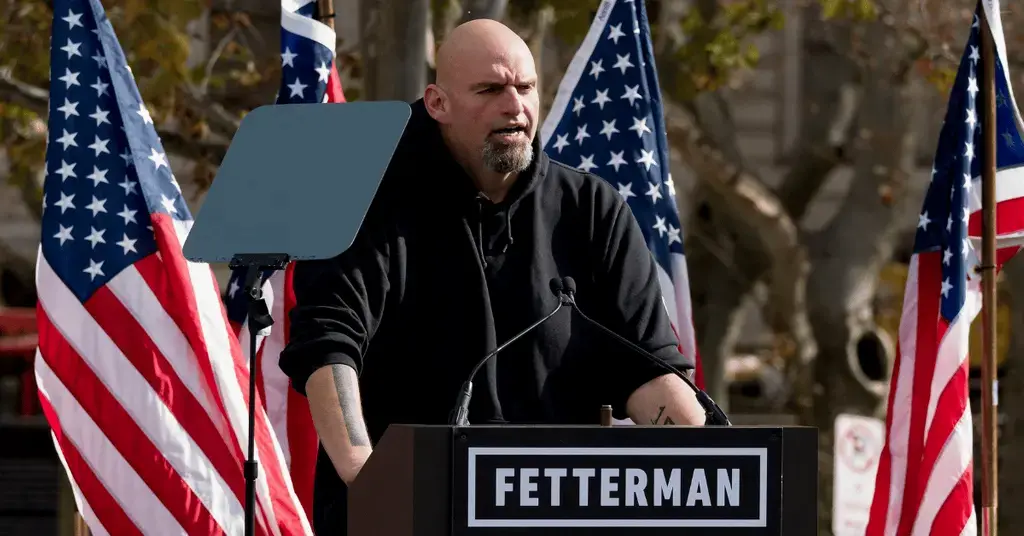 john fetterman horrific stitches facial injuries fall senators home