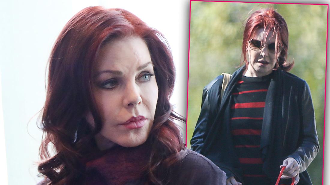 Aging Priscilla Presley is fading fast, and the