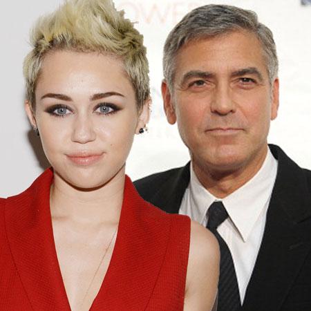 //george clooney and miley cyrus pp