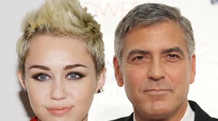 //george clooney and miley cyrus pp