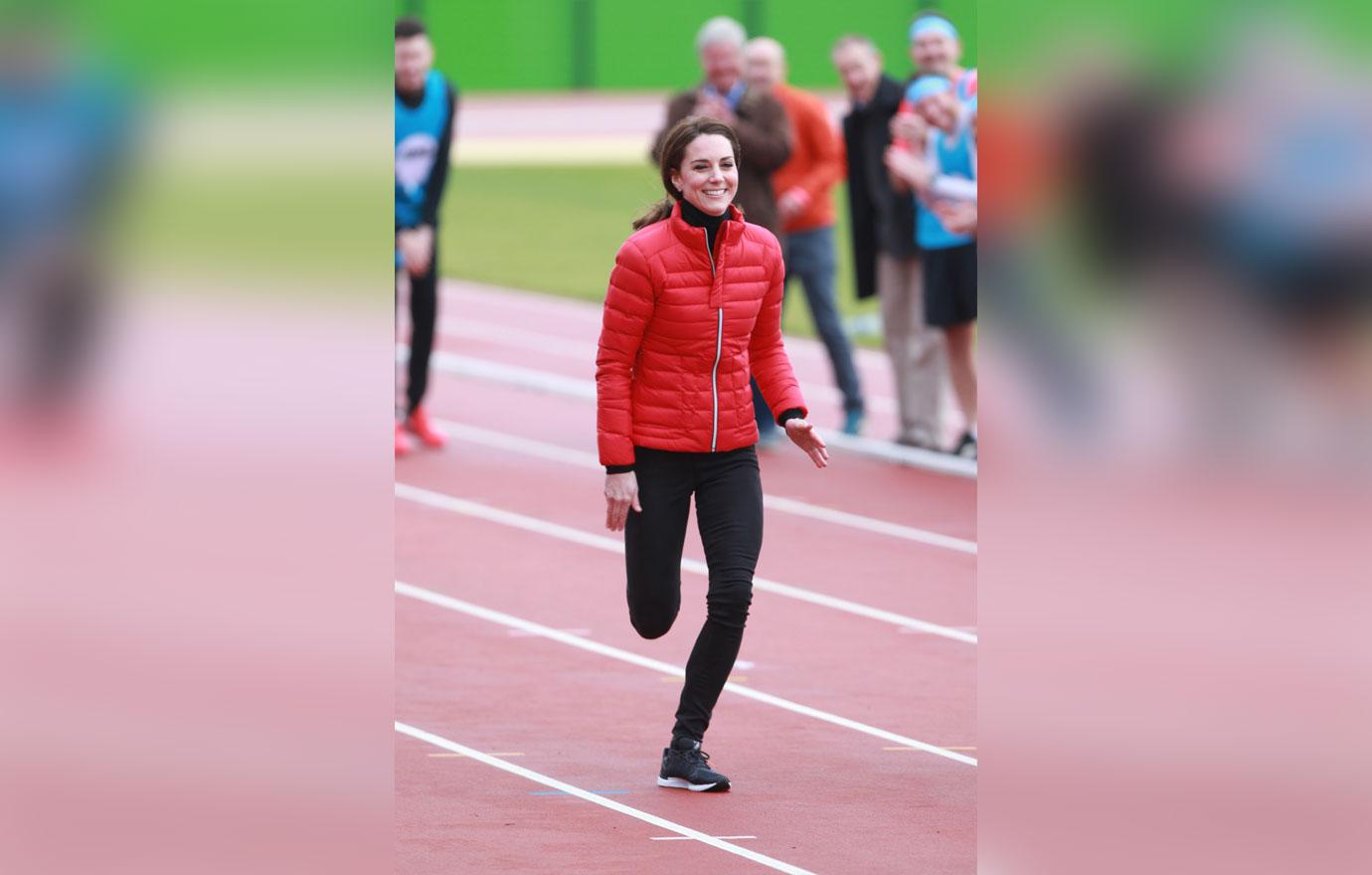 Kate Middleton Scary Skinny Legs Running