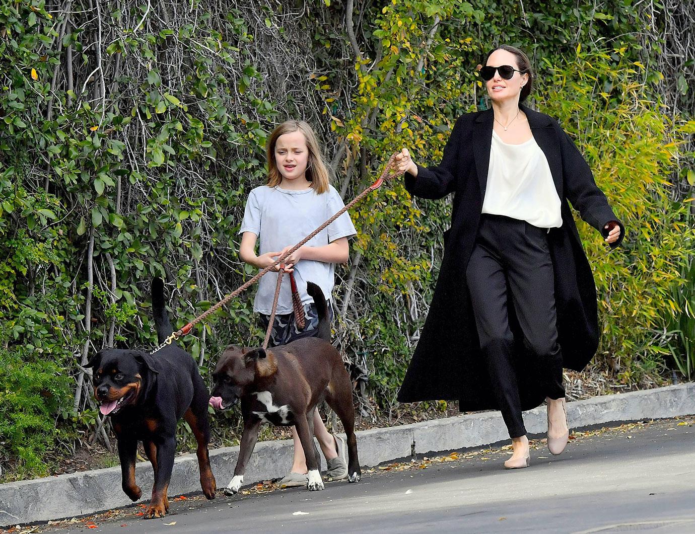 Angelina Jolie & Vivienne In LA After Brad Pitt Golden Globes Snub