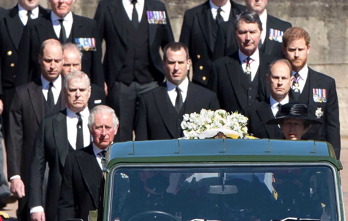 prince harry ambushed charles william unproductive meeting philip funeral r