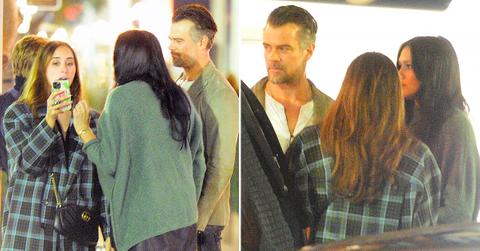 josh duhamel audra mari spotted dining out after engagement r