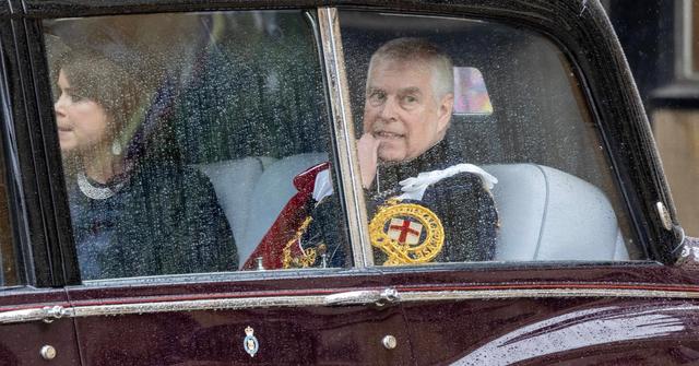 prince andrew windsor driving smiling refuses to vacate royal lodge pp
