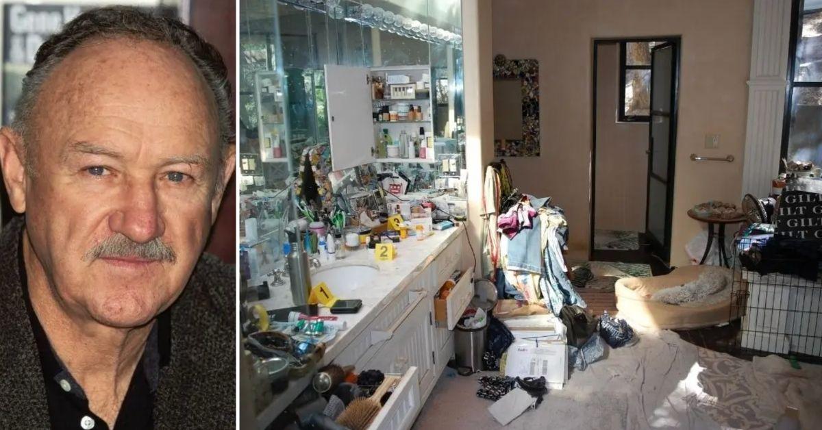 photo of Gene Hackman and dirty home