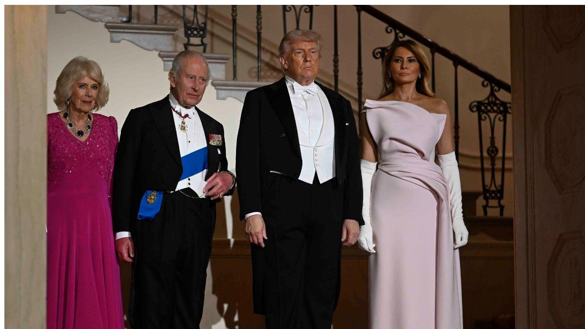 Photo of King Charles, Queen Camilla, the Trumps